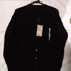 クルーネックカーディガン ブラック XL　無印良品のサムネイル