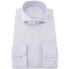 スーツセレクト SILVERLINE ホリゾンタル シャツ 紫 首37/裄80