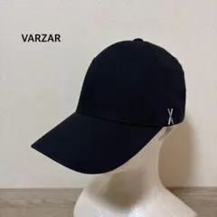 VARZAR Stud logo over fit ball cap シルバー