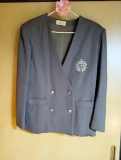 毛100% ブラウンダブルブレスト コート Mサイズ