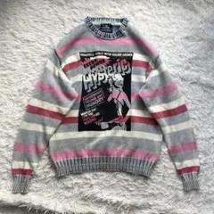 ヒステリックグラマー ニット　ボーダー　ヒスガール　メンズ　L セーター