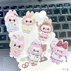 ラブブ　ヘアクリップ　ヘアピン　前髪クリップ　6個セット