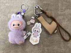 ラブブ　イニシャルキーホルダーL 、 イニシャルM