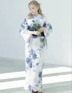 Dita 水彩の勿忘草色 浴衣