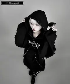 DimMoireファーフードGothicパーカー/Gray M 1点 - メルカリ