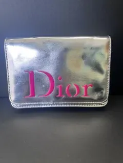 Dior ノベルティーシルバーポーチ◇