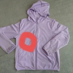 ユニクロ　130cm　パープル　 UVエアリズム パーカー