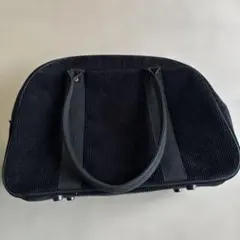 ユニクロ　イネス　コーデュロイボストンバッグ　ブラック