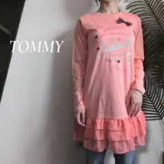 【新品タグ付き】TOMMY 裾フリルリボンティアードワンピースのサムネイル