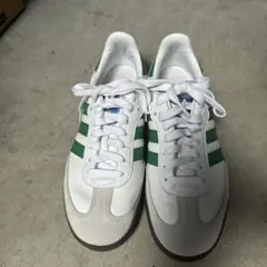 adidas SAMBA OG ホワイト グリーン スニーカーのサムネイル