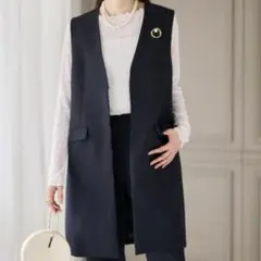 RANAN ネイビー パンツセットアップ Sサイズ:1度着用のみ