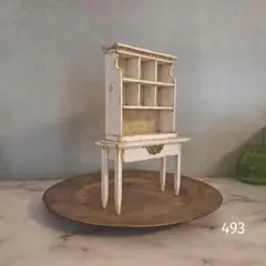 No. 493 ミニチュア家具 ドールハウス カップボード 飾り棚 - メルカリ