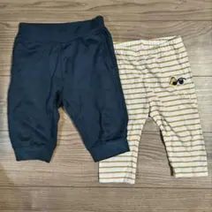 100cm ユニクロ レギンスパンツ2点セット 七分丈パンツ ひつじのショーン