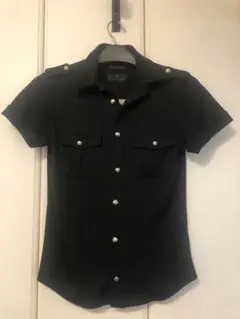 JUNMEN J LINE ブラック 半袖シャツ