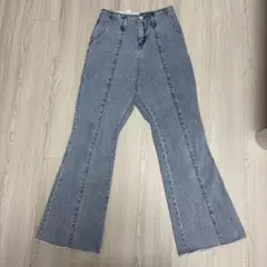 ブーツカットデニム・フレアデニム・ライトブルー