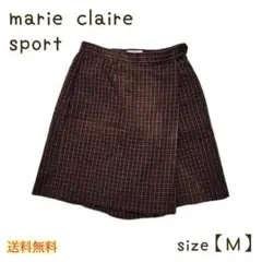 marie claire sport ゴルフ ショートパンツ チェック柄 M