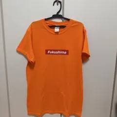 Fukushima ボックスロゴ Tシャツ オレンジ S