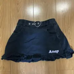 Anap 黒 フリル付きスカート