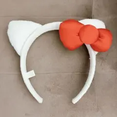 猫耳リボン付きカチューシャ　キティーちゃん