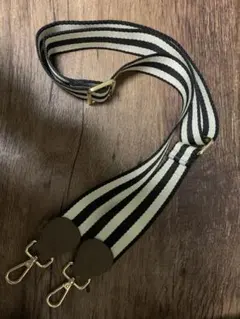 ラシエム　ショルダー紐のみ　ショルダーストラップ　太め　ストライプ柄