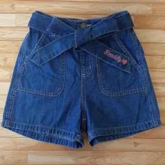 ☆新品&未使用　キッズ　女の子　デニムパンツ　デニムショートパンツ　140cm☆