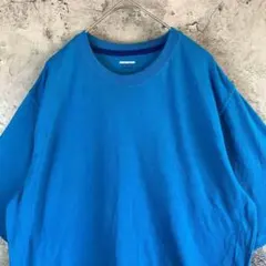 A2993古着　Tシャツ ブルー　無地