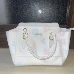 &chouette ハンドバッグ ショルダーバッグ 花柄　白のサムネイル
