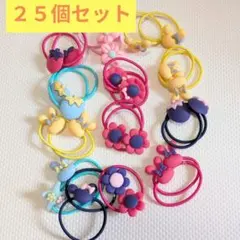 カラフルヘアゴムセット 25個