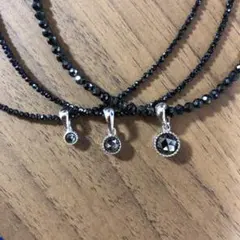 0.5ct 天然　ブラック　ダイヤモンド　ネックレス　芸能人御用達