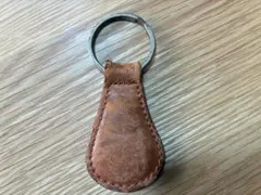 COACH ブラウンレザー キーホルダー