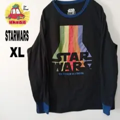 usa古着 STAR WARS　ロングTシャツ　XL　ブラック