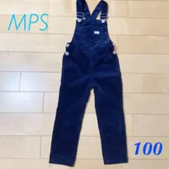 美品 MPSコーデュロイ オーバーオール サロペット 100 ネイビー