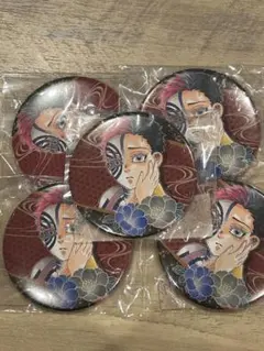 鬼滅の刃　猗窩座　原画　アニメキャラクター 缶バッジ 5個セット