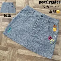 美品♡パーリーゲイツ♡スカート♡グレー♡蓄熱♡L