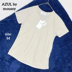 【新品タグ付】 アズールバイマウジー 半袖カットソー Tシャツ Vネック 速乾のサムネイル