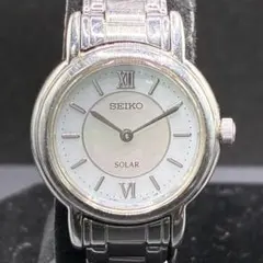 セイコー SEIKO ソーラー レディース 腕時計 シルバー ローマン 24mm