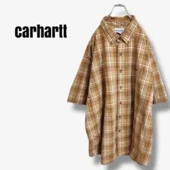 mt81825 00s カーハート　チェックシャツ　半袖　ビッグ　パッチロゴ