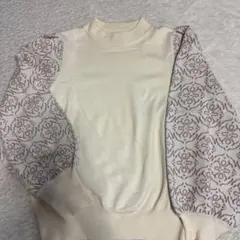 any SIS クリーム色 長袖ニット