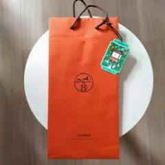 HERMES ショッパー 9枚セット オレンジ エルメス HERMES ショップ袋 ショッパー 紙袋 純正 21cm