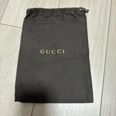 GUCCI キャンバス製 ショッパー 黒 約20cm x 30cm