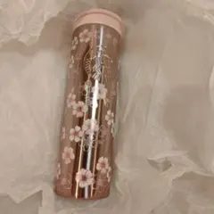 スタバSAKURA2026ステンレスボトルメタリックライトピンク