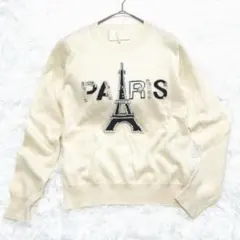 人気完売 チェスティ パリス キラキラ ビジュ ロゴ ニット 大人可愛いコーデ