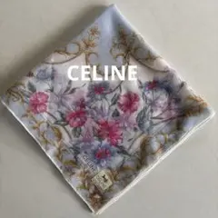 ★新品★CELINE セリーヌ　ハンカチ フラワーモチーフのサムネイル