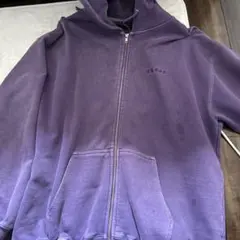 パープル ジップアップパーカー XLARGE