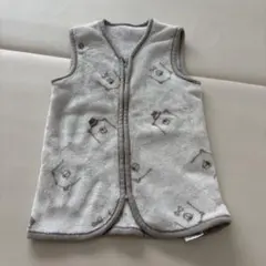 動物柄スリーパー グレー くまさん