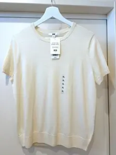 新品 UNIQLO メリノクルーネックセーター 半袖 XL