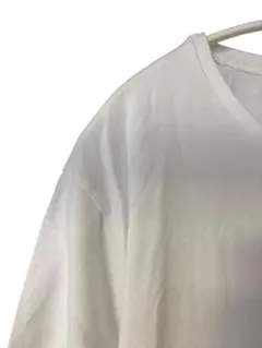 614 Ralph Lauren ホワイト Vネック Tシャツ Lサイズ