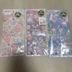 カミオジャパン ピカプニシール 3種セット 蓄光パーツ　マシュマロ　肉球