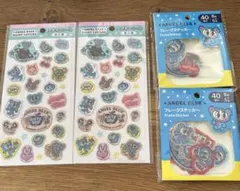 エンジェルブルー　エポキシシール　フレークステッカー　4点まとめ