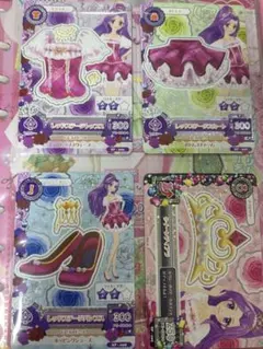 アイカツカード　神崎美月　レッドステージコーデ4枚セット